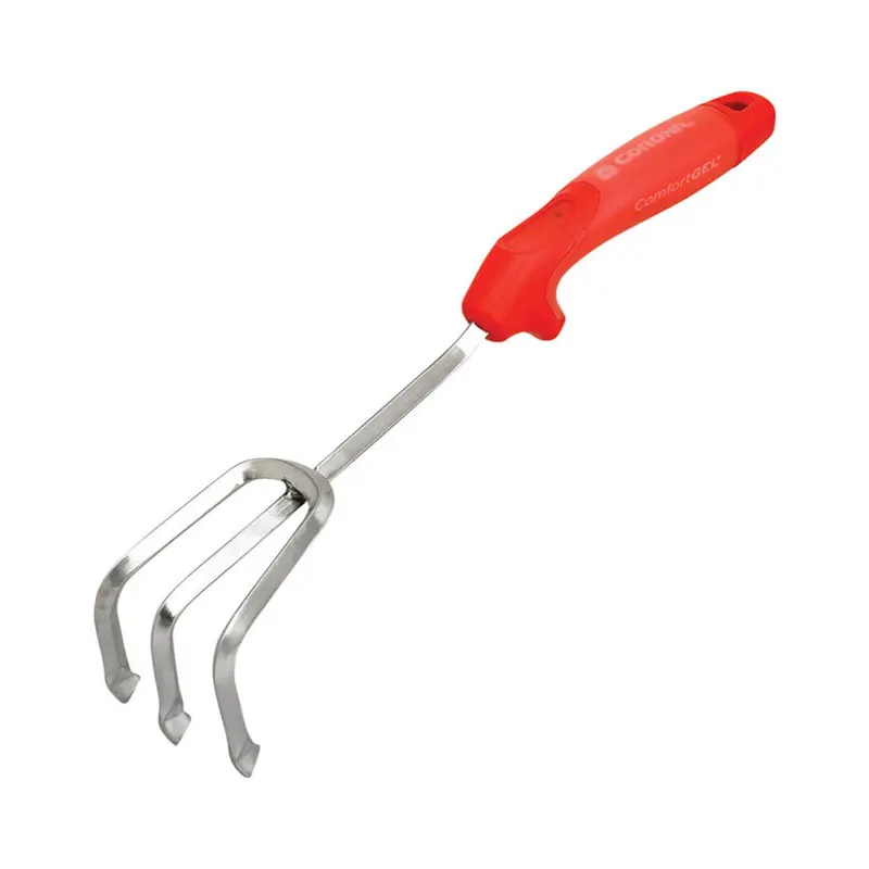Comfortgel 3-Tine Hand Cultivator – Ergonomic Stainless Steel Garden Tool (Ct3334) 1