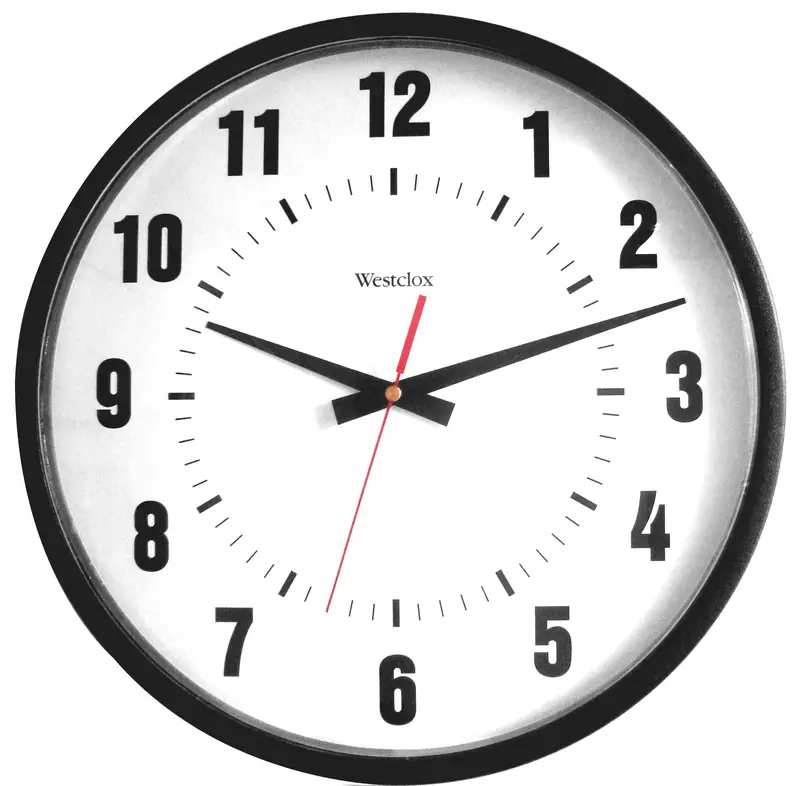 Commercial-Grade 14-Inch Wall Clock – High-Visibility Analog Timepiece (32189A) 1