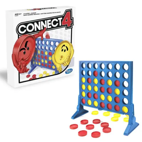 Connect Four Strategy Game With Classic Red And Yellow Discs 1