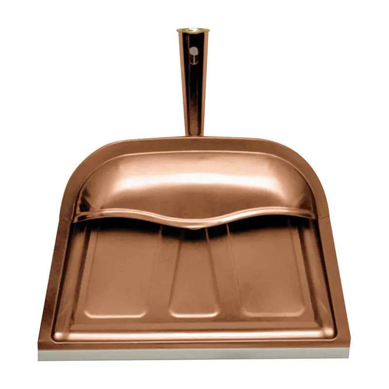 Copper-Finished Dust Pan – Sturdy Metal Construction For Home Or Workshop 1