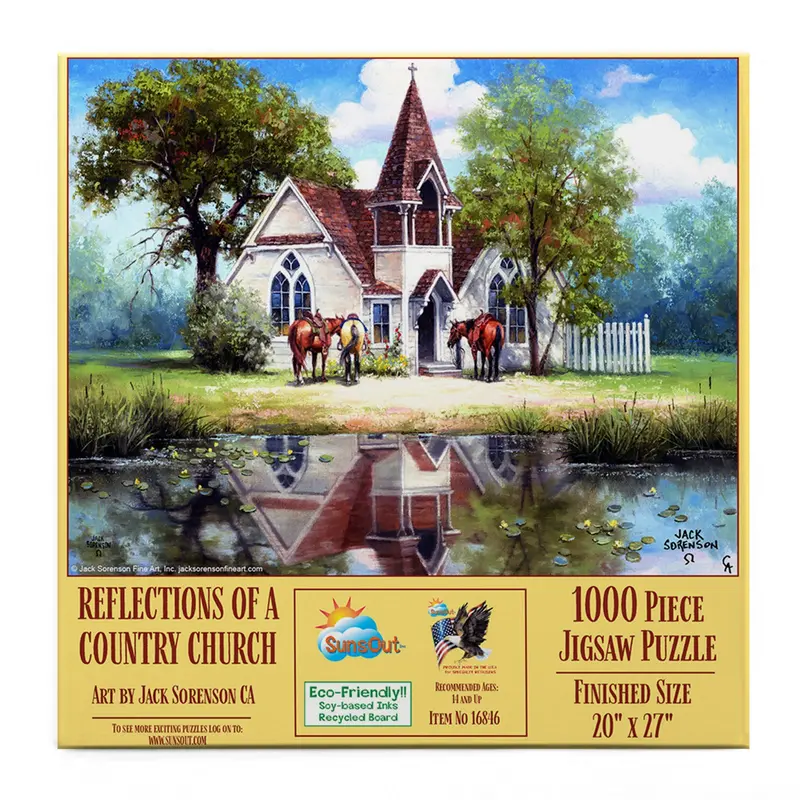 Country Church Themed Jigsaw Puzzle – 16846 Pieces 1