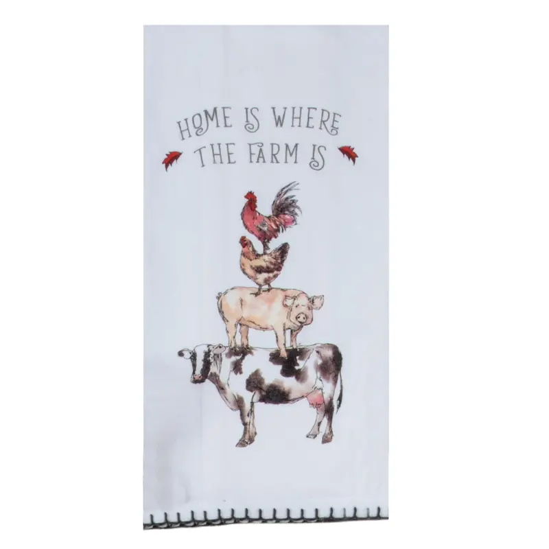 Country Life Flour Sack Towel – Lightweight Linen-Cotton Blend Dish Towel R4777 1