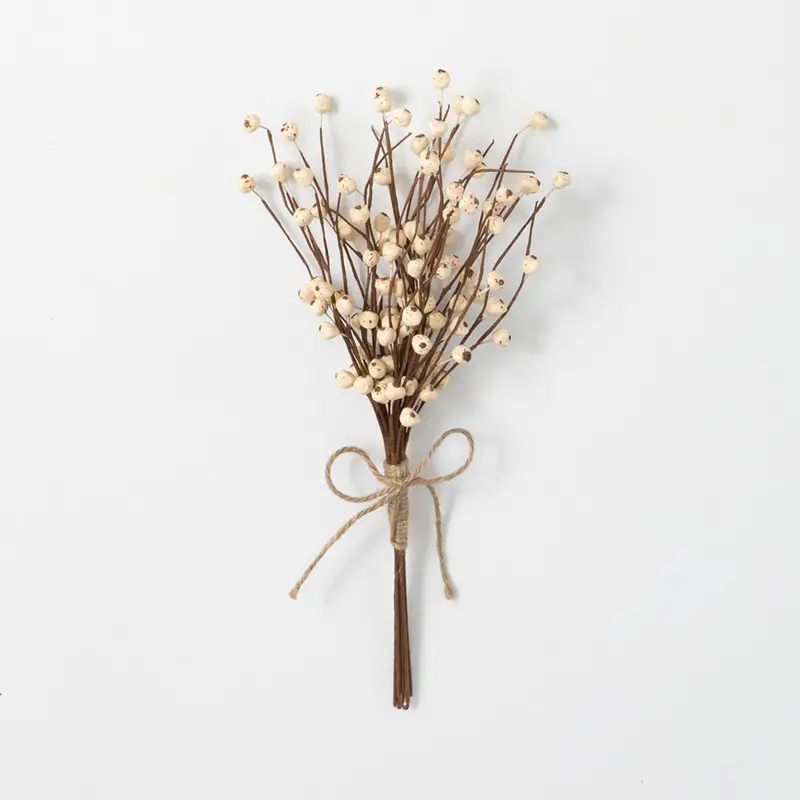 Cream-Colored Berry Floral Spray – Artificial Centerpiece 23077Bs 1