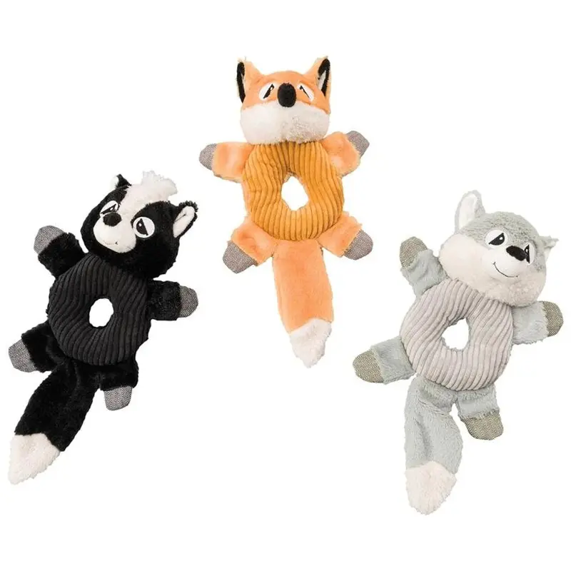 Crinkly Donut-Shaped Plush Pet Toy For Dogs & Cats 1
