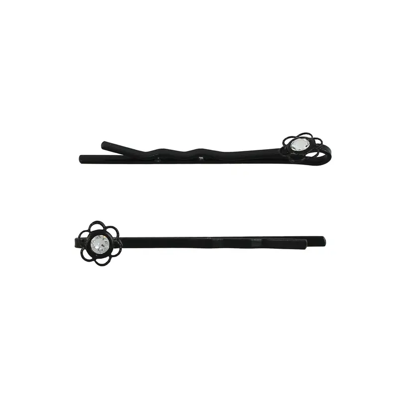 Crystal-Embellished Lace Bobby Pin – Elegant Hair Accessory (Bp17507) 1