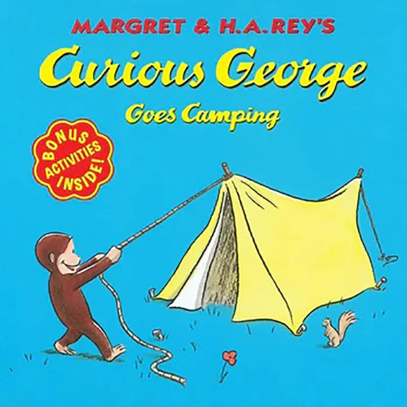 Curious George Goes Camping – Illustrated Adventure Storybook (Isbn 9780395978351) 1