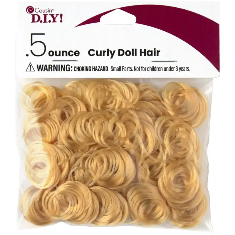 Curly Synthetic Doll Hair – 0.5 Oz Bundle For Reborning, Dollmaking, And Artisan Toys 1