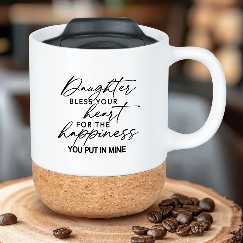 'Daughter' Cork-Bottom Mug – Sentimental Ceramic Gift For Her 4693 1