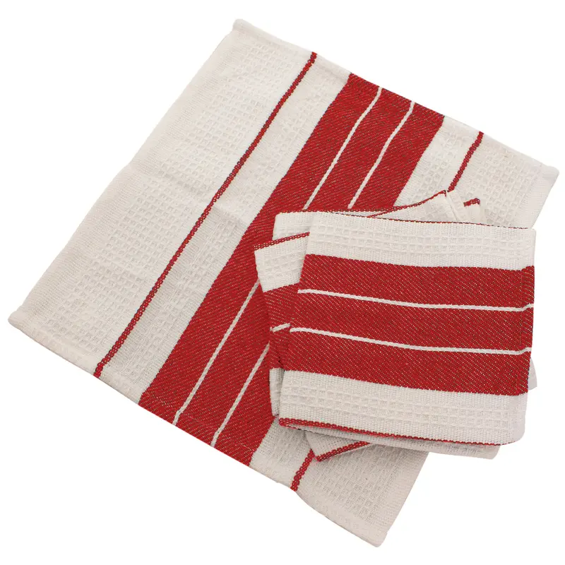 Daytona Stripe Dishcloth Set – 4-Pack Absorbent Kitchen Cleaning Cloths 1