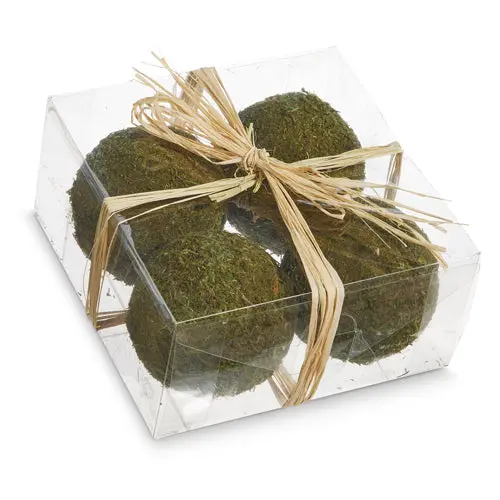 Decorative Moss Ball Accents – Natural-Looking Tabletop Ornaments (4402) 1