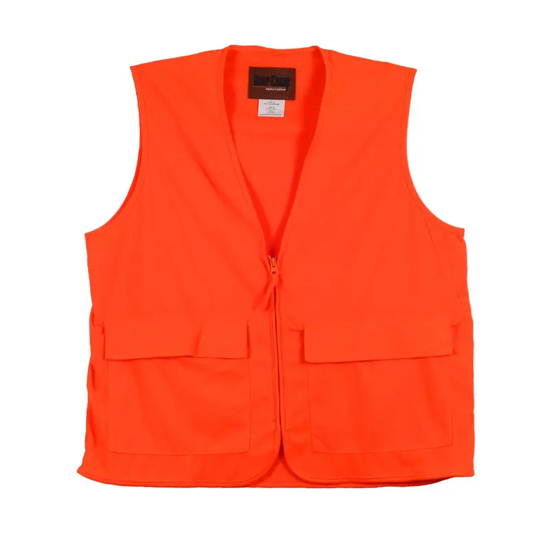 Deer Camp Orange High-Visibility Hunting Vest – 20-Pocket Field Gear, 20P 1