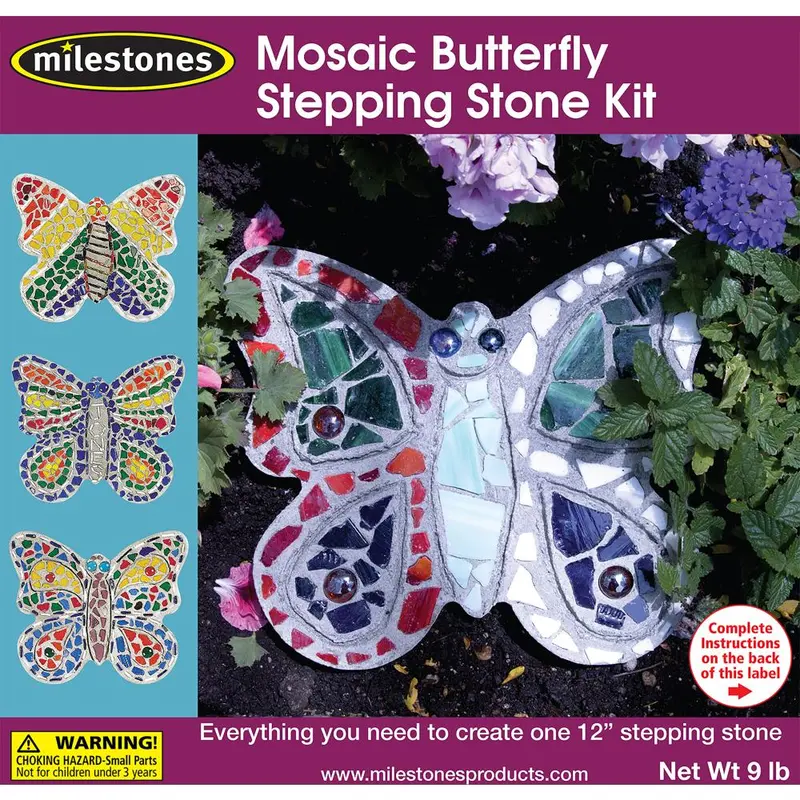 Diy Mosaic Stepping Stone Craft Kit – 90111276 1