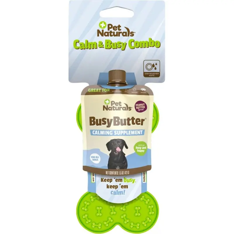 Dog Calming Lick Mat Combo With Peanut Butter Paste – Pet Enrichment Set 1