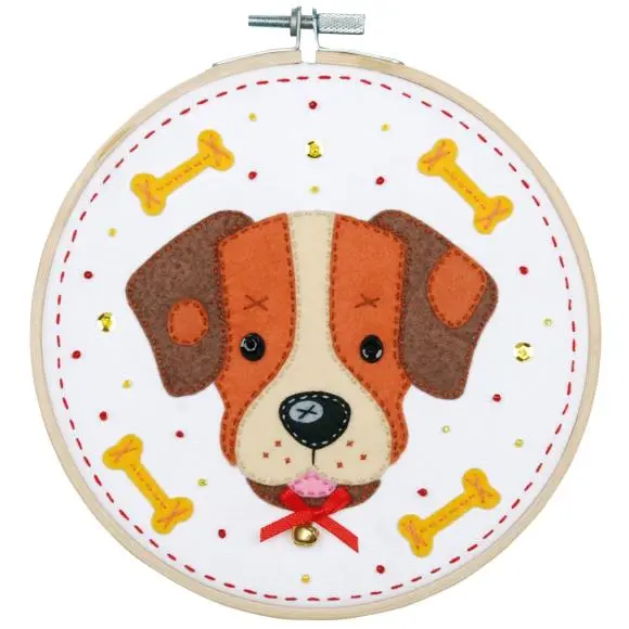 Dog-Shaped Felt Appliqué Craft Kit (V0186178) 1