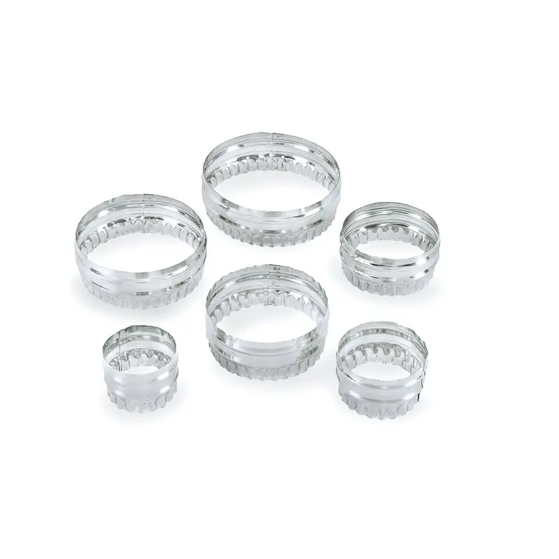 Double-Sided Circular Cookie Cutter Set – 3-Inch Diameter, Stainless Steel 1