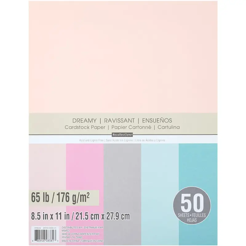 Dreamy 8.5" × 11" Premium Cardstock – Smooth-Finish Craft Paper 1