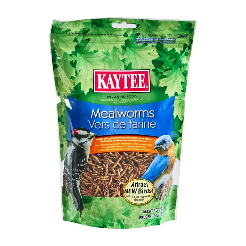 Dried Mealworms For Wild Birds – 7 Oz Natural High-Protein Feed Supplement 1