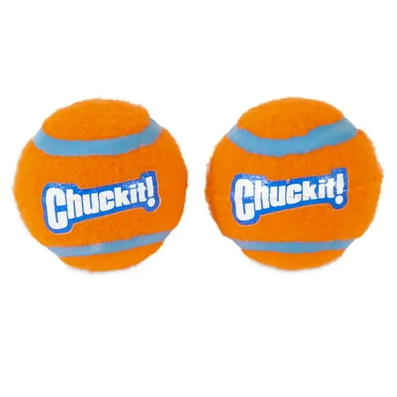 Dual-Color Rubber Tennis Balls For Dogs – Fetch Toy Set (2-Pack) 1