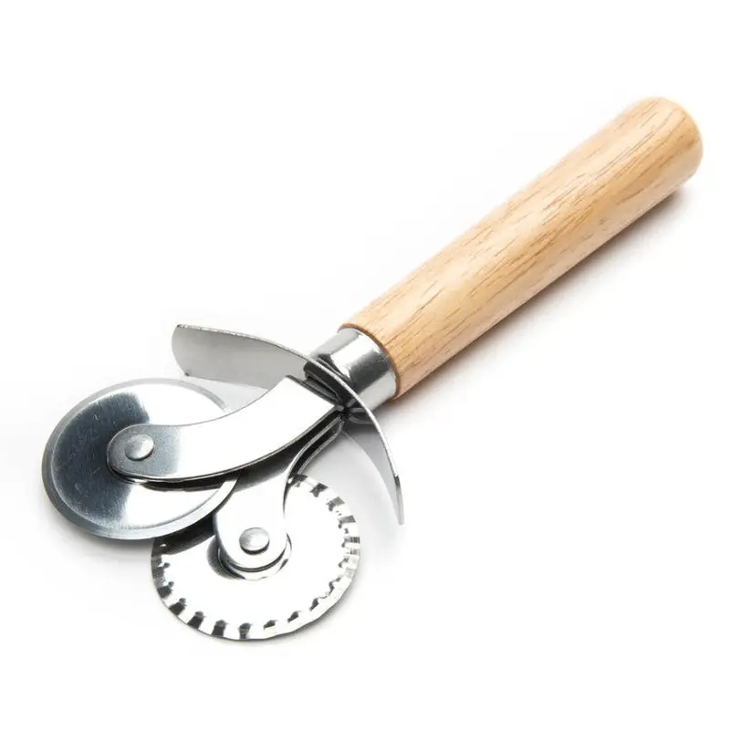 Dual-Function Pastry Wheel Cutter & Crimper – Precision Edging And Scoring Tool (Style 5542) 1