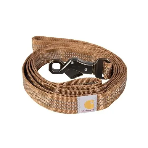 Dual-Handle Adjustable Dog Leash – Reflective Webbing For Safety 1
