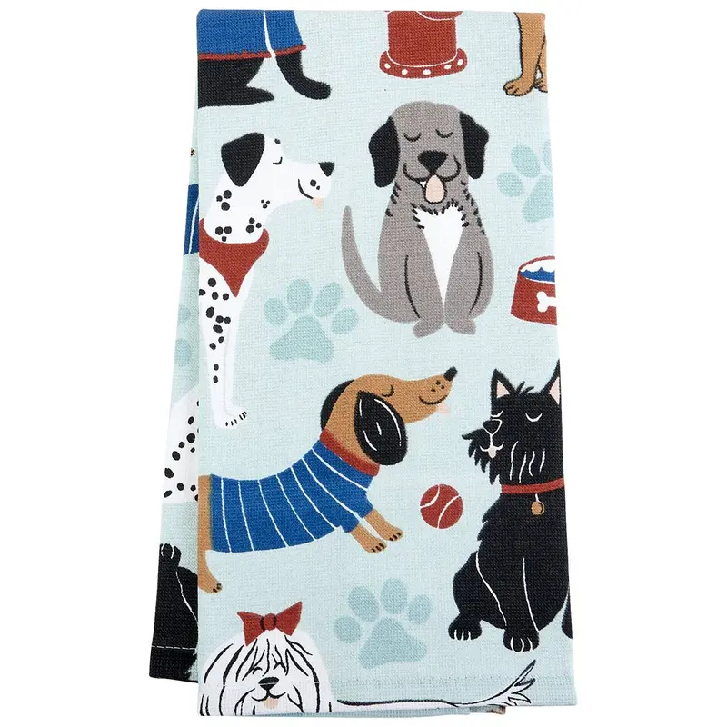 Dual-Purpose Dog Park Kitchen Towel Set – Absorbent & Decorative 1