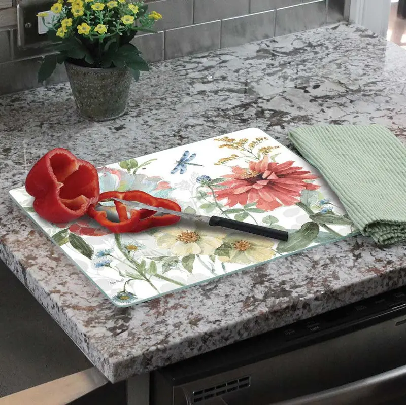 Elegant Tempered Glass Cutting Boards – Stylish & Durable Kitchen Prep Surface 1