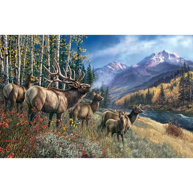Elk Anthem Jigsaw Puzzle – 1000-Piece Scenic Landscape Puzzle 28448 1