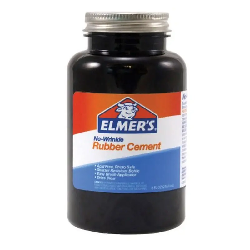 Elmer'S No-Wrinkle Rubber Cement – 8 Oz Bottle 1