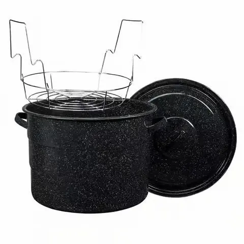 Enamelware Heavy-Duty 21.5-Quart Canning Pot – #0707-3 1