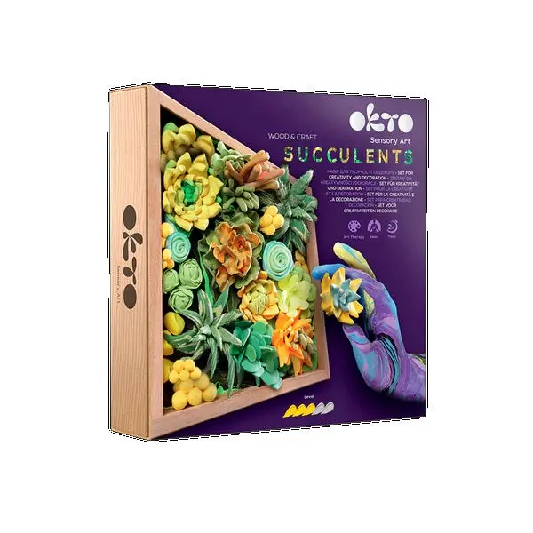 Energy Succulent 3D Wooden Craft Kit – Sensory Art #10009 1
