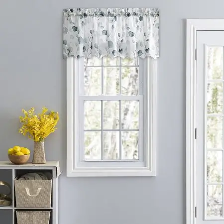 Eucalyptus-Themed Curtains – Light Filtering Fabric Panels 1