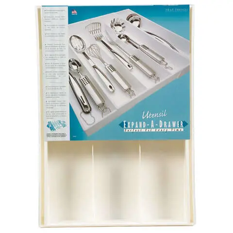 Expand-A-Drawer Utensil Organizer — Adjustable Cutlery Tray For Kitchen Drawers (Model 02544) 1