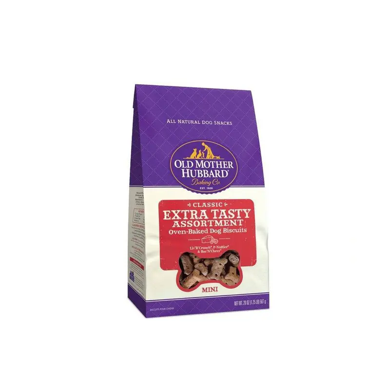 Extra-Tasty Mini Dog Biscuits – Assorted Flavor Variety Pack (20 Oz) 1