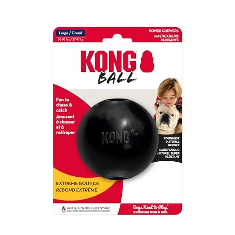 Extreme-Duty Puncture-Resistant Rubber Ball Toy For Dogs 1