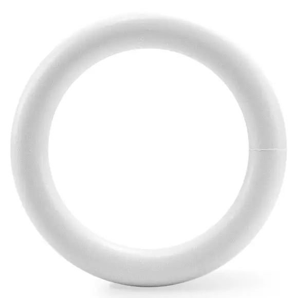 Extruded Styrofoam Wreath Base – Lightweight Craft Ring For Holiday Decorating 1
