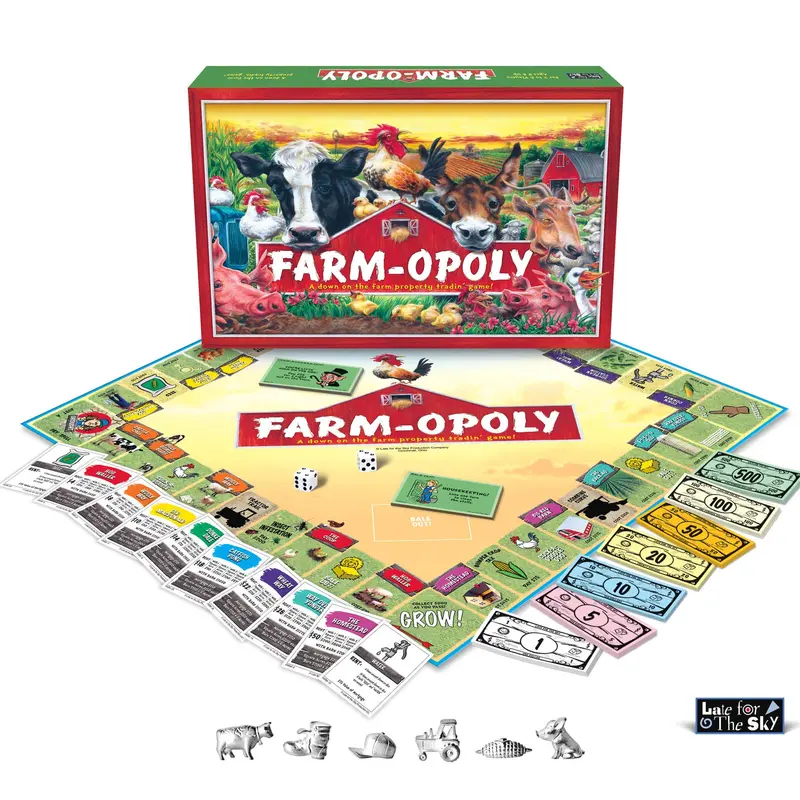 Farm-Opoly: Farm-Themed Strategy Board Game – Farm 1