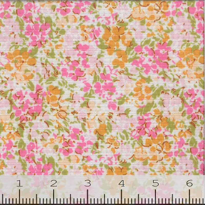Fashion-Forward Small Floral Cotton Fabric – Modern Mini-Print Design (Ca-194) 1