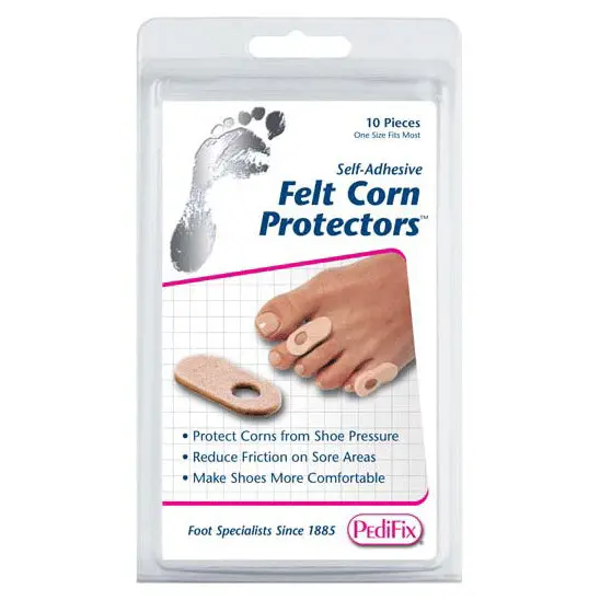 Felt Corn Protectors – Soft Toe Cushions For Foot Comfort (P15) 1