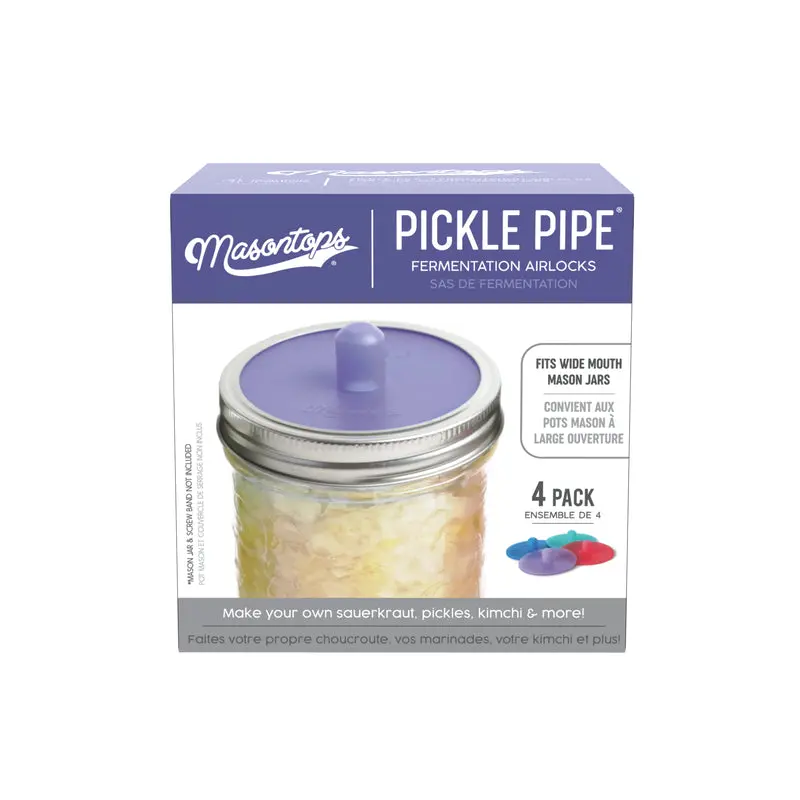 Fermentation Airlock Pipes – Pickle Pipes Kit, 4-Pack, Ppi4W 1