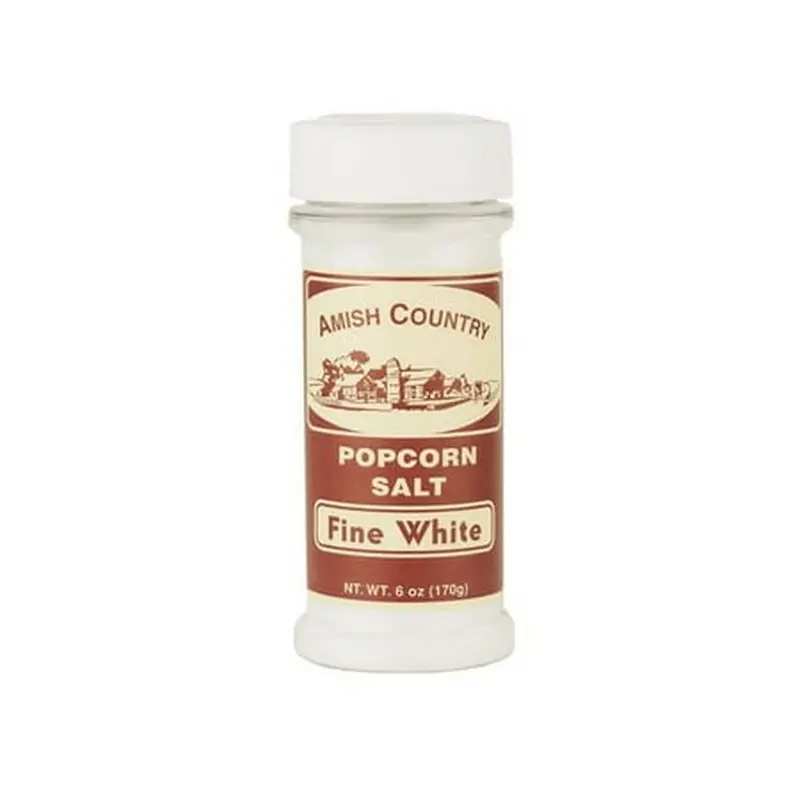 Fine White Popcorn Salt – 6 Oz Container 1