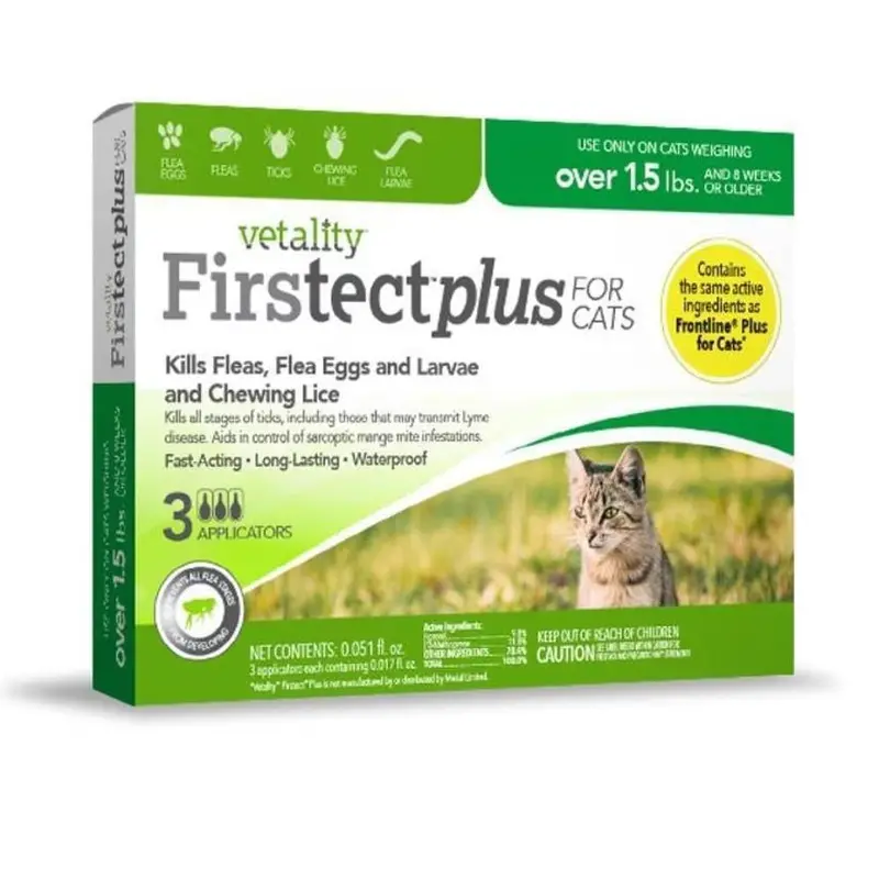 Firstect Plus Flea & Tick Control For Cats – Monthly Topical (25011) 1
