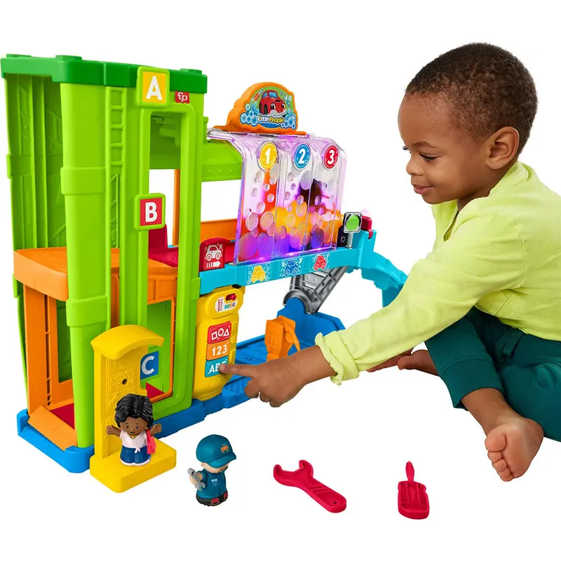 Fisher-Price Little People Light-Up Learning Garage – Interactive Playset (Hlv87) 1