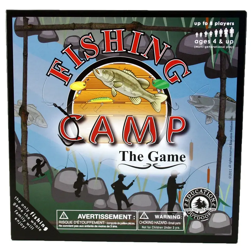 Fishing Camp Themed Board Game – Family Strategy & Fun Eofc1 1