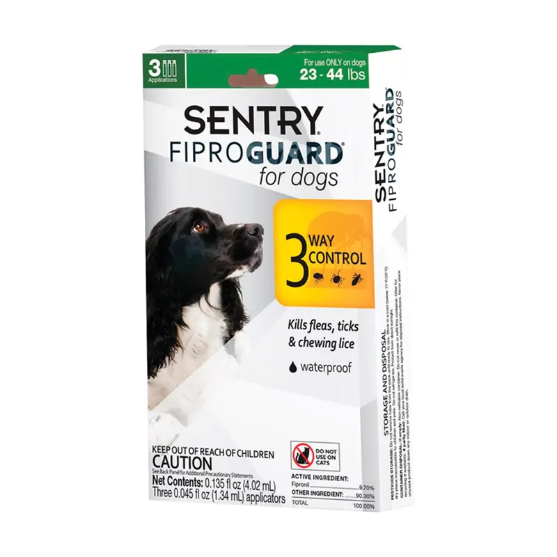 Flea And Tick Treatment For Medium Dogs (23–44 Lbs) – Liquid Topical Drops, 0.045 Oz, 3-Pack 1