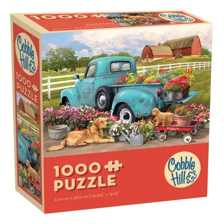 Floral Delivery Truck Jigsaw Puzzle – 1000-Piece Adult & Kids Activity Set 57253 1