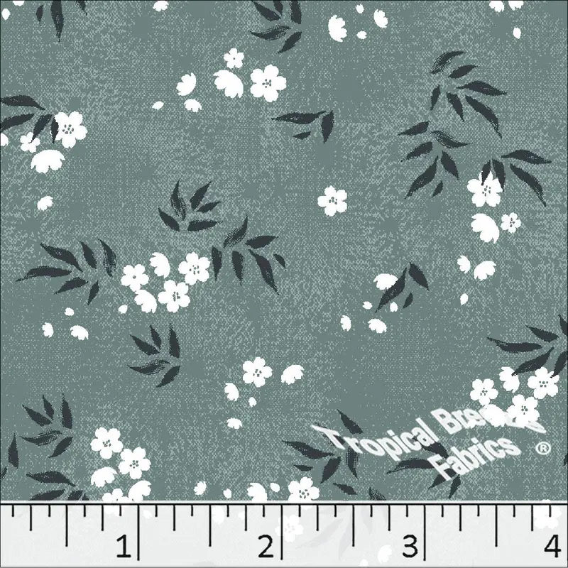Floral Poly-Cotton Blend Fabric – Standard Weave, Style 6291 1