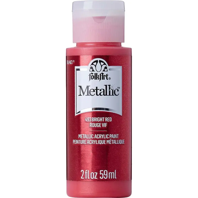 Folkart Metallic Acrylic Paint Set – Vibrant Shimmer Finish 1