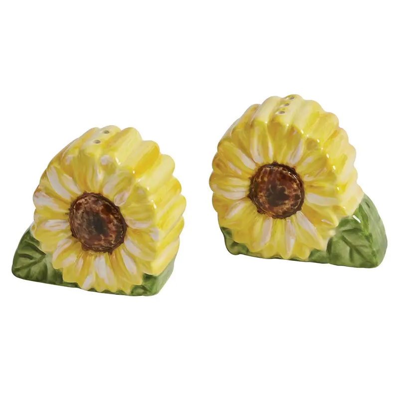 Follow The Sun Salt And Pepper Shaker Set – Matching Ceramic Duo, 4964-678 1