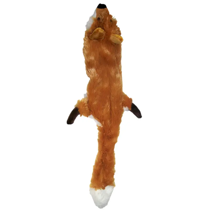 Fox-Shaped Squeaky Dog Toy – Skinneeez Animal Series 1