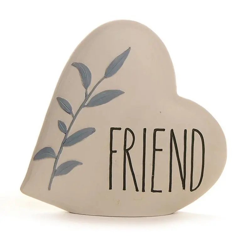 Friend Heart Wall Plaque – Inspirational Wooden Accent (221-13362) 1